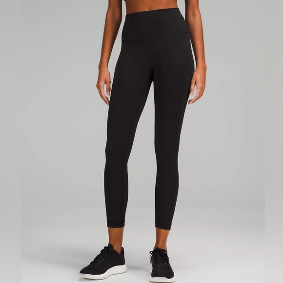Lululemon‎ Wunder Train High-Rise Tight Size 12 Black 25” - Picture 1 of 7